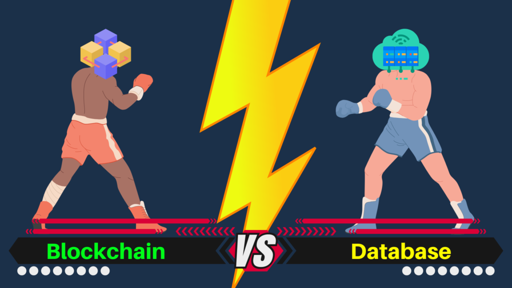 blockchain versus database mortal kombat fight