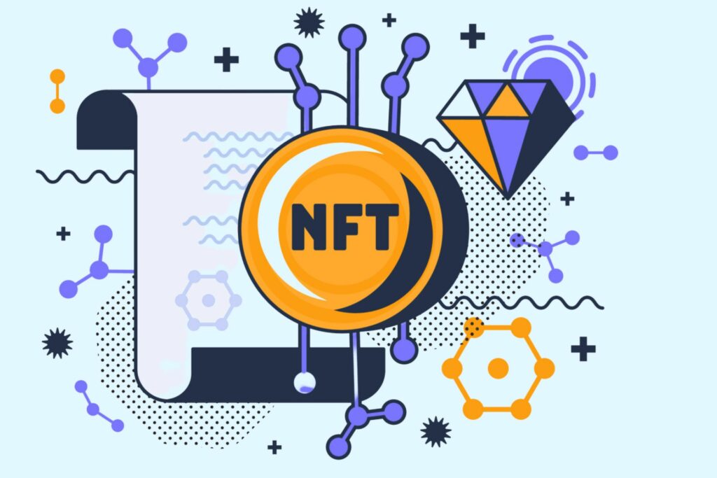 NFT token with whitelist in the background