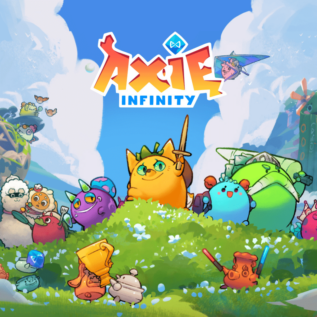 screenshot of Axie Infinity's home page