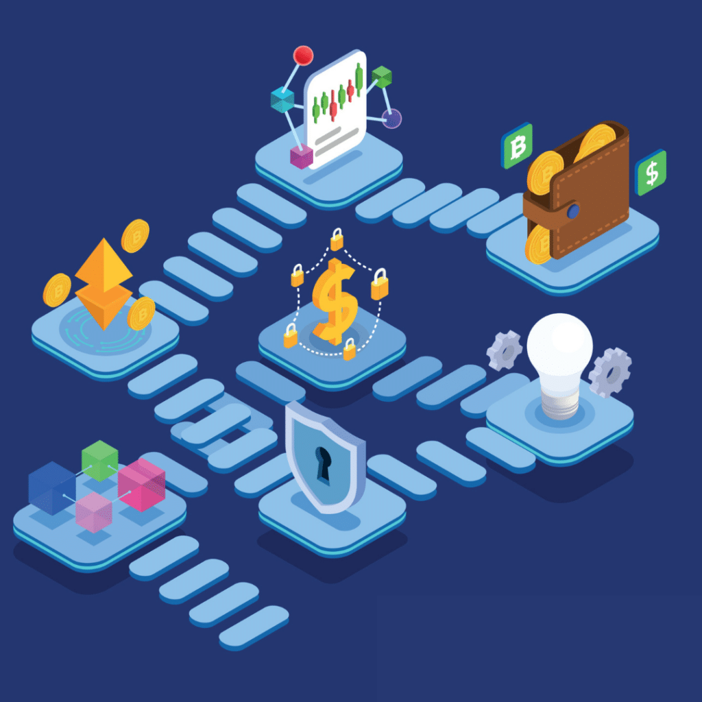 steps of blockchain processing