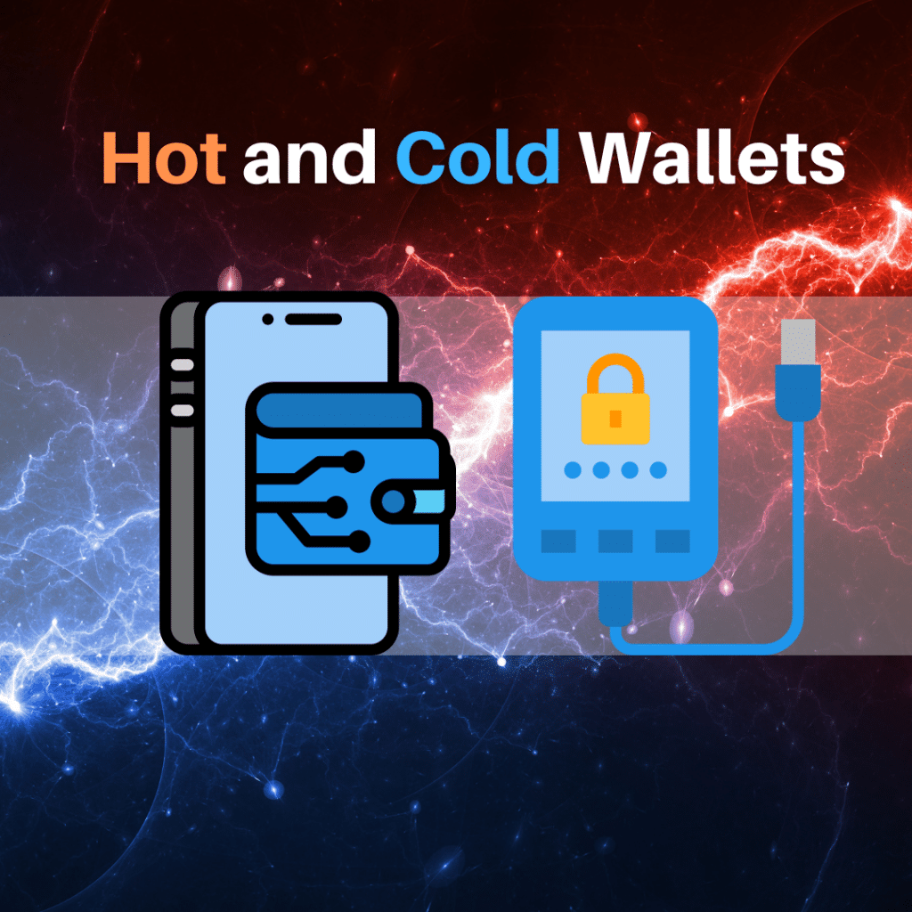 hot and cold cryptocurrency wallets