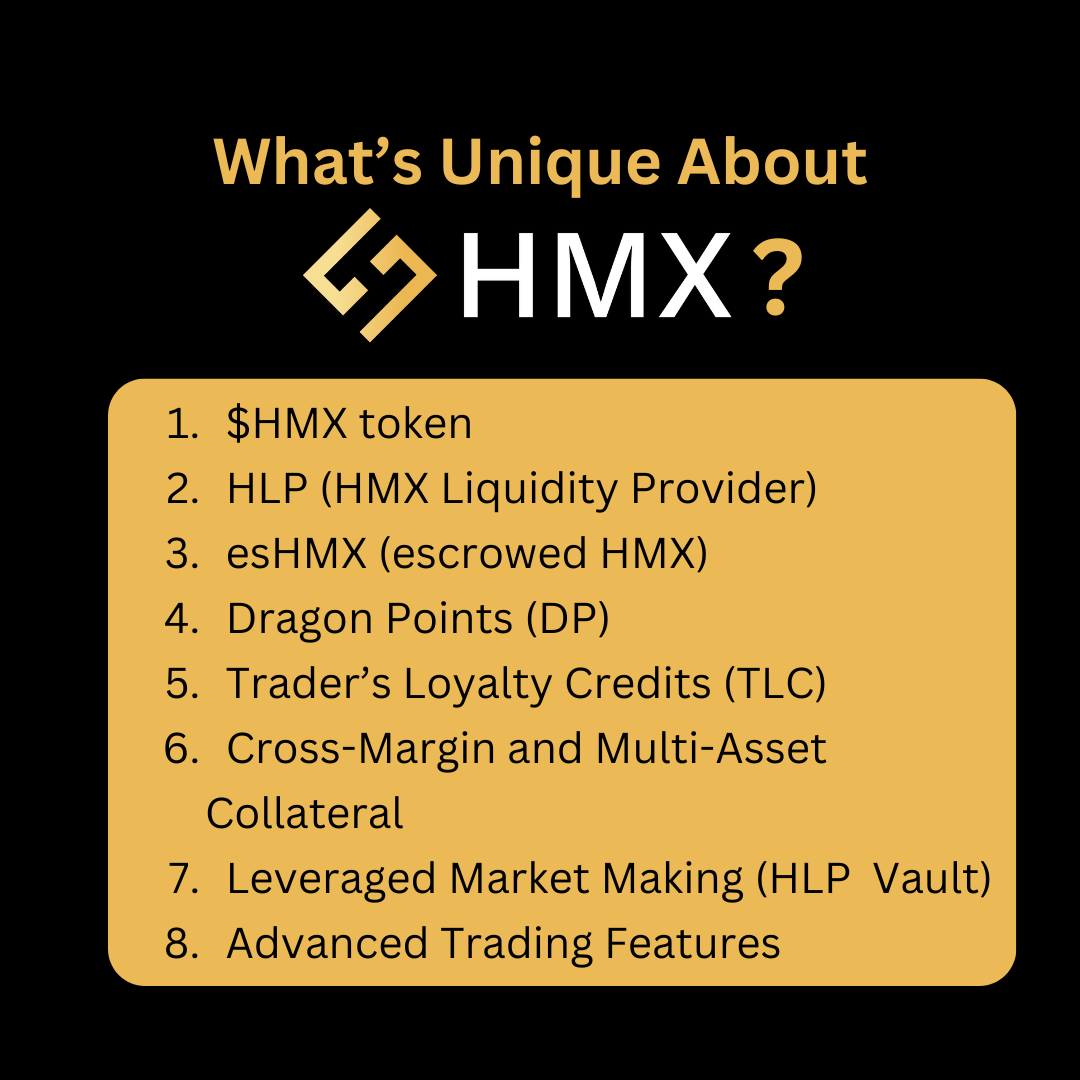 What's unique about HMX? Here are 8 things that differentiate this next-gen decentralized perpetual exchange. Read the full article to find out all that you need to know about HMX.