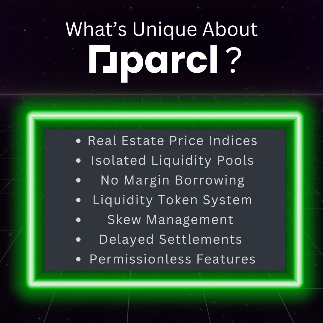What's unique about Parcl? Here are 7 things that are unique to Parcl. Don't forget to read the full article to learn more about this automated market maker.