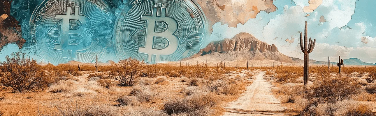 Arizona Bitcoin crypto photoreal in colors