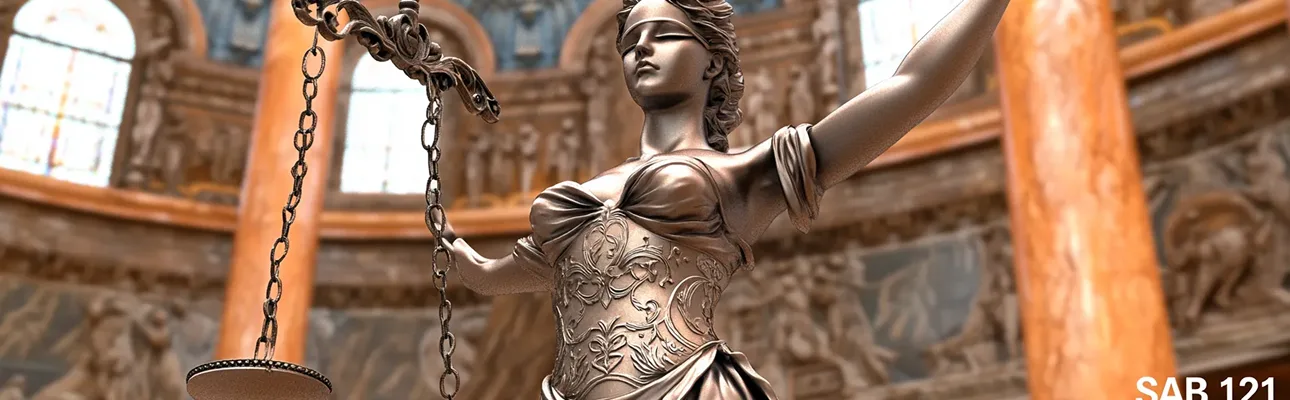 The phrase SAB 121 being revoked by Lady Justice